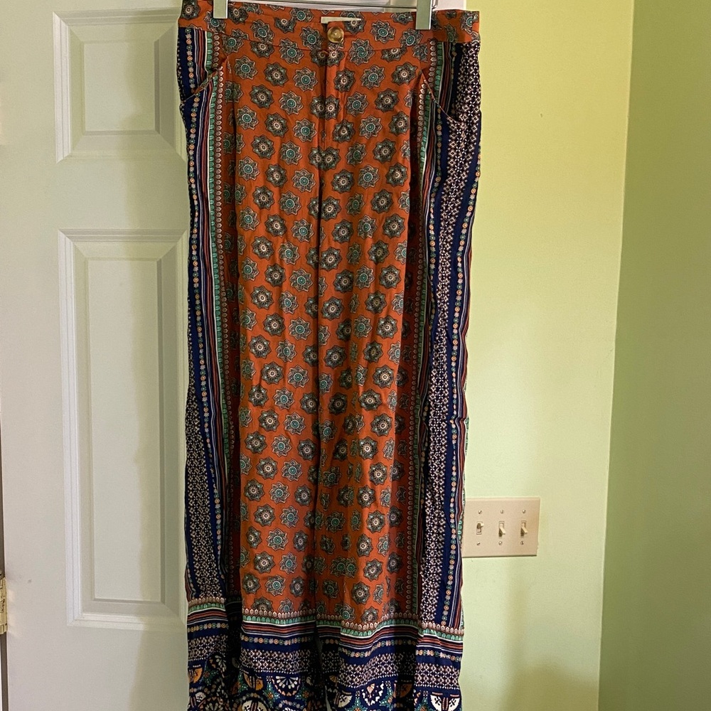 Anthropologie Elevenses printed pants